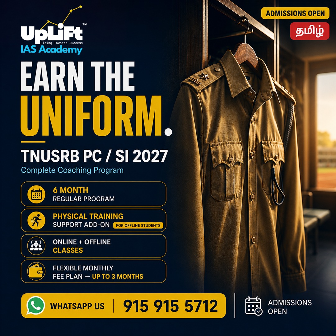 TNUSRB SI & PC Coaching Guidance Uplift IAS Academy